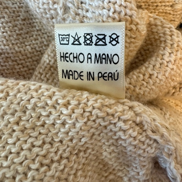 Albinaas Alpaca Aztec Cream Hoodie | Size S - Picture 5 of 8